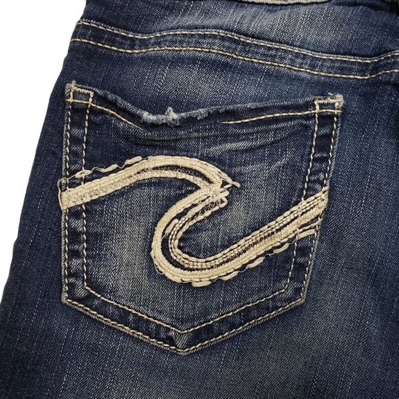 Silver Suki Mid Rise Capri Jeans Womens 28 Mid Rise - Picture 7 of 11